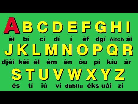 💚 Aprenda o alfabeto inglês em 2 minutos! Alfabeto em inglês.