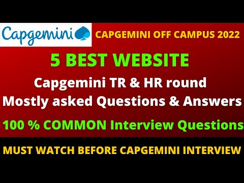 Capgemini 100% Common TR & HR Interview Questions & Ans || Capgemini Recent Interview Questions 2022