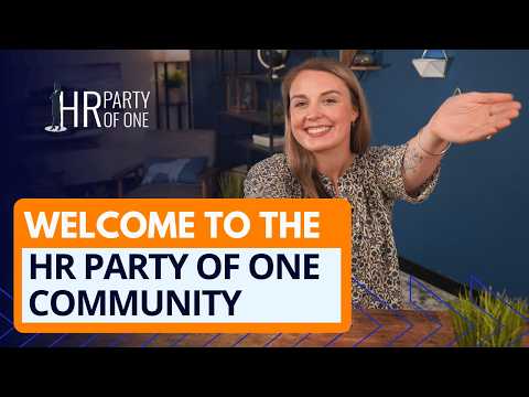 Welcome to the HR Party of One Community