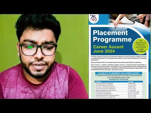 All about Career Ascent Programme 2024 | CA Campus Placement programme | ICAI