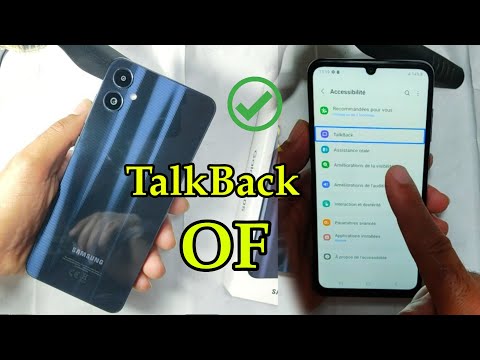 حل مشكل توقف شاشة اللمس دون الحاجة لتغييره.   Samsung A05 TalkBack