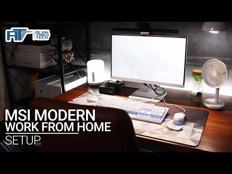 MSI Work From Home Setup featuring MSI's Modern MD241PW Budget Monitor for Professionals & Students!