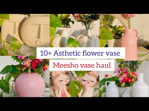 MEESHO vase haul | 10+ Ceramic Vase from meesho under budget | starting at 100/- #meeshohaul #vase