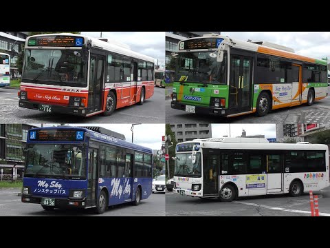 バスの行列を眺める＠金町駅バスターミナル