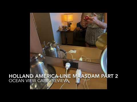 Holland America Line MAASDAM part 2 Ocean view cabin video review