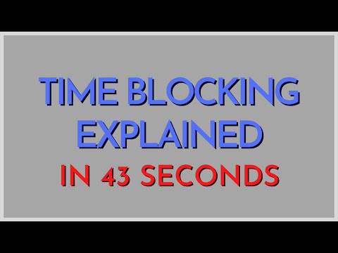 TIME BLOCKING method in 43 seconds - time block like Cal Newport #SHORTS