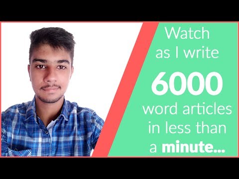 WP Contentio | Watch me create 6, 1000+ words articles in less than 10 minutes..