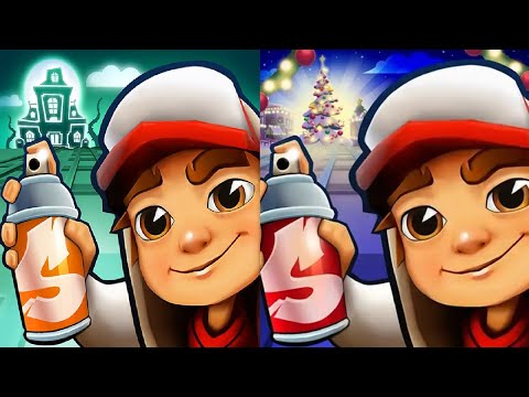 Subway Surfers Halloween 2024 VS Subway Surfers CHRISTMAS 2024 Gameplay  HD