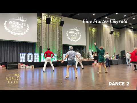 WORLDS GOLD 2024 | Line Starter Emerald Dance 2 | #윤정혜 #dance #gold_line dance