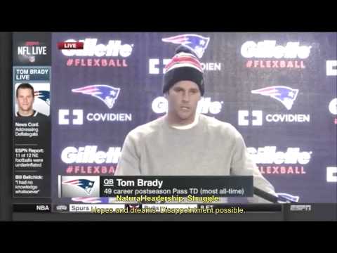 Deflategate -  Tom Brady's emotions analyzed