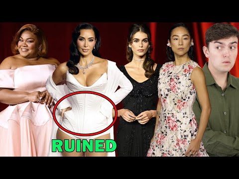 ACADEMY GALA 2024 FASHION ROAST (why is kim wearing a diaper by mugler?)