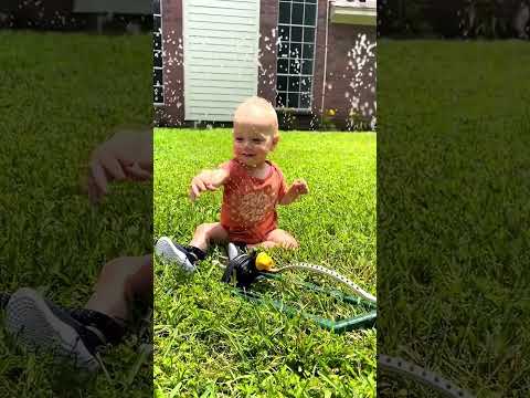 Adorable Babies Love Playing with Water #shorts