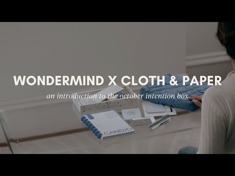 Wondermind x Cloth & Paper: October Intention Box | Cloth & Paper