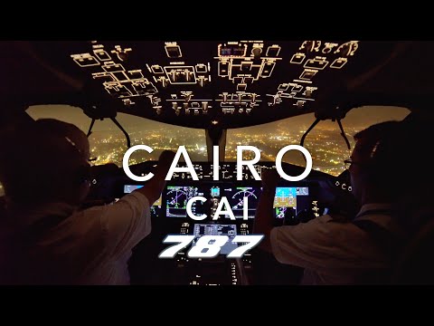 EGYPT I BOEING 787 NIGHT LANDING