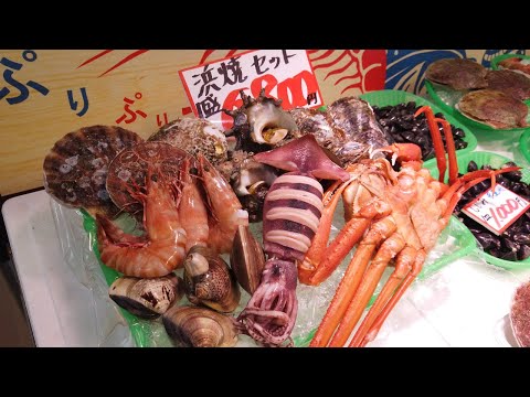 【鳥取県境港市】海鮮天国！新鮮な魚貝が盛りだくさん😋お鮨や定食や浜焼き！そりゃ行列できるわなー