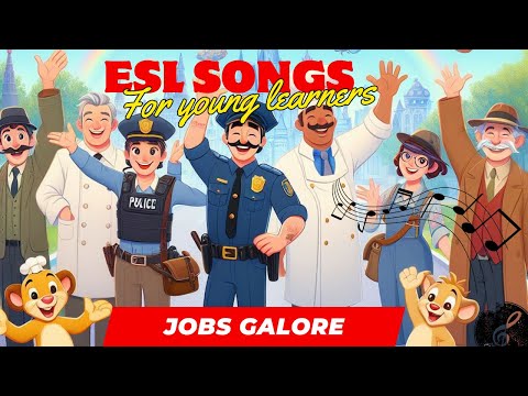 🎵 Jobs song :  ESL vocabulary for young learners🎵 #kidseducation #kids