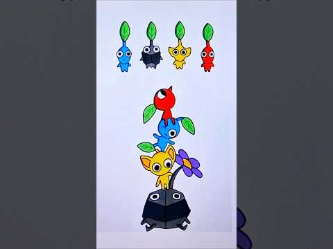 Amazing Pikmin matching puzzle game #shorts #pikmin #trending #puzzle #game #art  #heypikmin