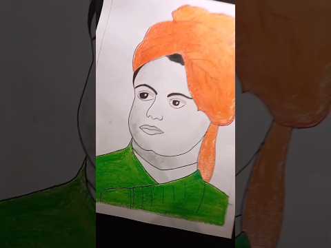 Swami Vivekananda Drawing ❤️ #short #drawing #viral #2k24