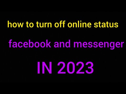 how to turn off online status facebook and messenger