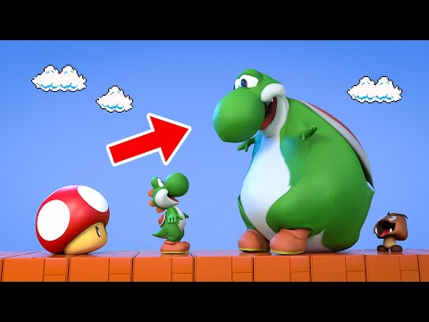 Yoshi eats a Giant Mushroom and then this happened! 🍄