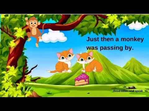 The Monkey’s Justice|Two cats and a monkey story |English story |Moral story @readlistenandspeak