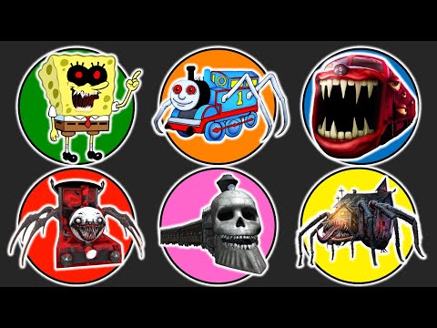 Spin Wheel Spongebob Exe,Thomas Hantu,Train Eater,Choo Choo Charles,Kereta Hantu,Monster House Head