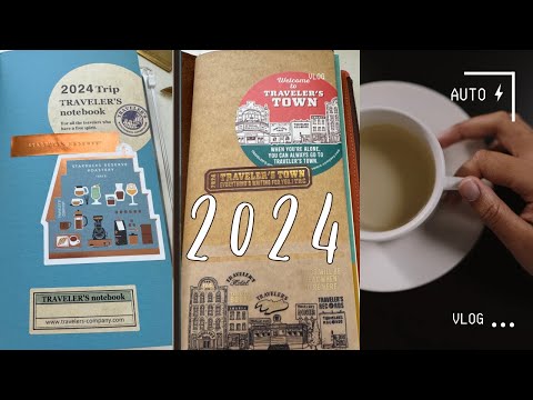 2024 Traveler's Town Diary Planner Setup | New Inserts and Accessories | Traveler's Notebook Setup