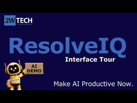 ResolveIQ Demo - Interface Tour