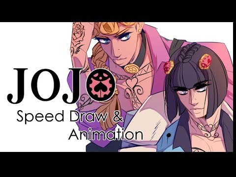 Speed Draw and Animation - JJBA: Vento Aureo - The Passione