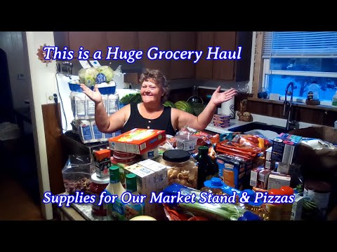 We Have a Huge Grocery Haul | Sam's Club & Aldi | Supplies for Market Stand & Pizza