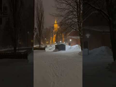 4k 60fps Iphone 15 pro max #shorts #short #finland #viral #winter #night #iphone15promax