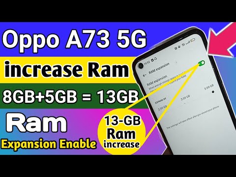 Oppo A73 5G increase Ram 13GB