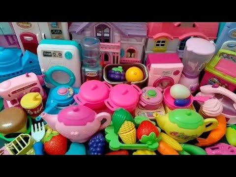 5: 33 min Super Satisfying Unboxing | Hello kitty full plastic kitchen set | #asmr #toys 🌈