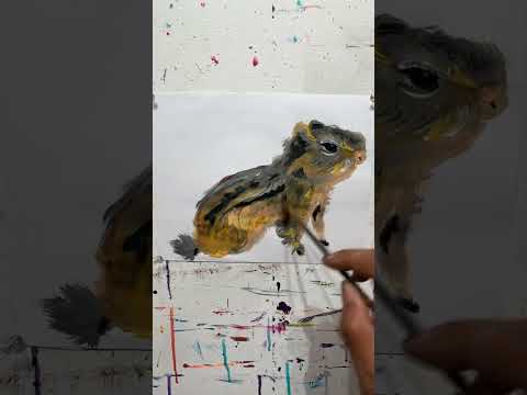 Birthday squirrel #shorts #subscribe #art