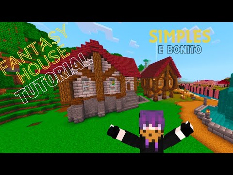 Tutorial de casa medieval fantasy! O Meu mundo alme no Mcpe