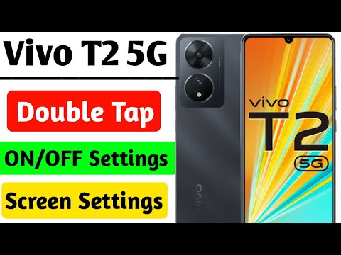 Vivo T2 5G Double Tap On Off Screen Settings | Vivo T2 5G Double Tap Turn On Off Screen Settings