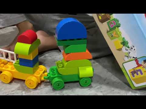 Lego Train colourful shapes for ideas and creativity and fine motor skills