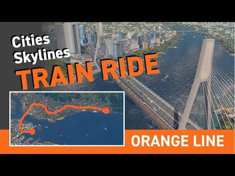 Cities Skylines | Train Ride | City of Southport Orange Line