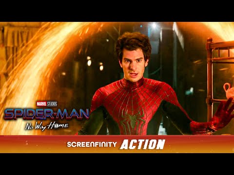 MJ Meets Three Spider-Men | Spider-Man: No Way Home | Screenfinity Action