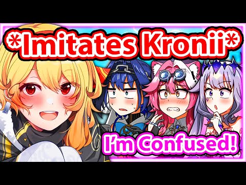 Kaela Imitates Kronii's Voice and Confuses Raora 【Hololive】