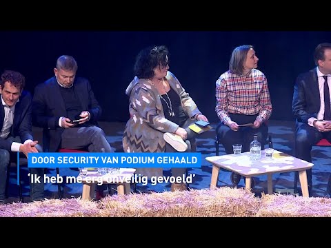 Van der Plas tijdens debat in Veenendaal van PODIUM gehaald wegens DREIGING | Hart van Nederland