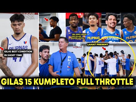 Full Throttle! Gilas 15 Kumpleto. KAI SOTTO Junemar bigay todo sa Ensayo. all players Nagkakaisa.