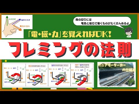 フレミングの左手の法則が７分半で使いこなせるようになる！【中学理科】