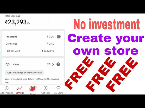 No Investment | create your own fashion store | Earn money