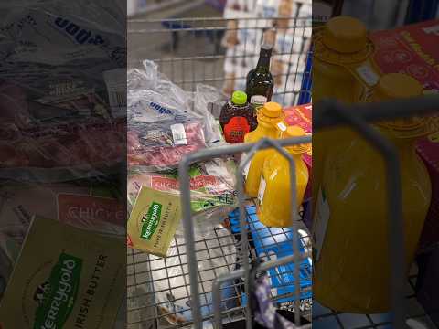 Friday's at Sams club! Top of the cart is for us, bottom of the cart is for church. #groceryshopping