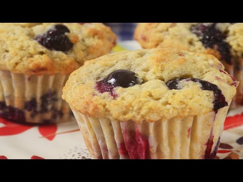 Buttermilk Berry Muffins Recipe Demonstration - Joyofbaking.com