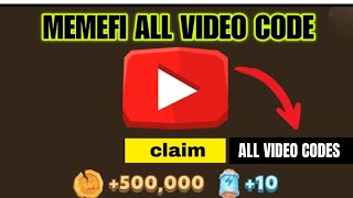 Memefi All Video Code and Answer  l  Memefi Video Code | #memeficoinvideocode