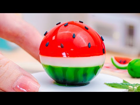 Jelly Making 🍉 Yummy Miniature Watermelon Jelly Recipe |  Amazing Fresh Fruits for Summer