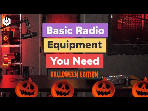 Radio Studio Equipment for Beginners | Halloween Edition 🎃