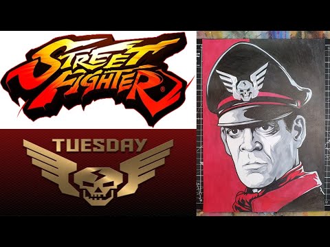 Drawing General M Bison | Street Fighter | Raúl Juliá